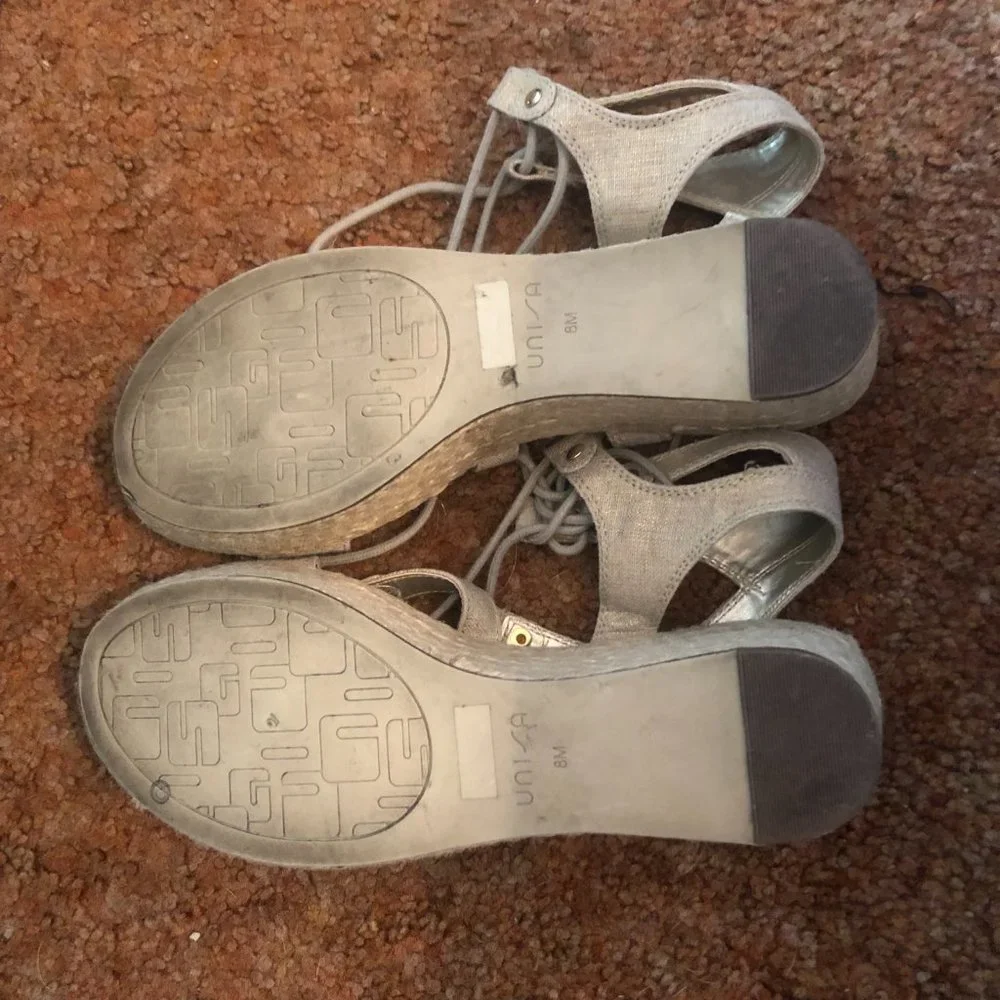 UNISA Trendy Fun Espadrille Wedge Sandal Size 8